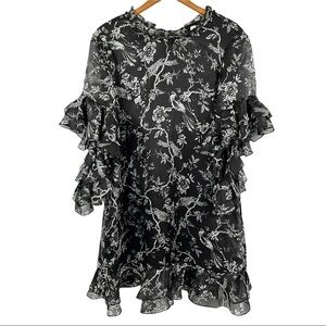 SACHIN & BABI Silk Flounce Dress